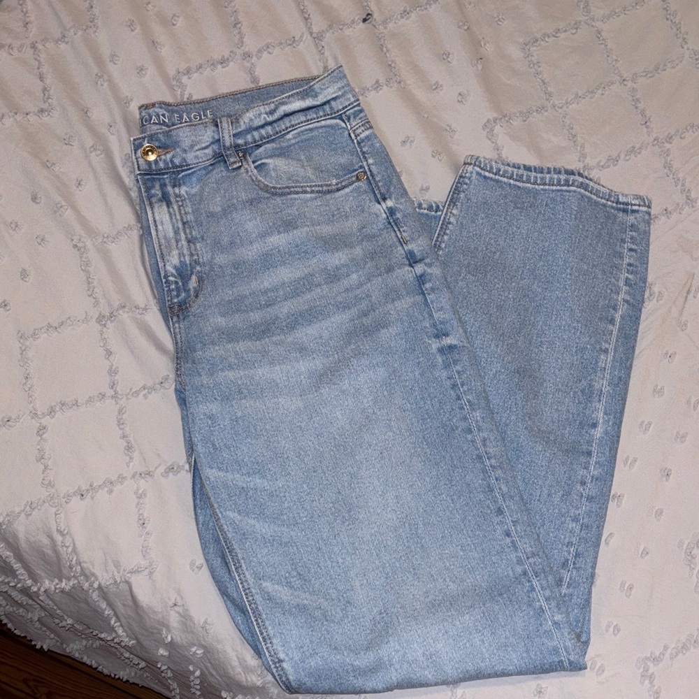 American Eagle Outfitters Women's Denim Super High-rise Straight Jeans